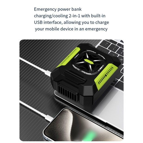 Portable Waist Fan with LED Lights and High Capacity Rechargeable Battery - Afbeelding 7 van 14