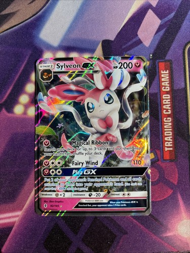 Sylveon GX - 92/145 - Pokemon Guardians Rising Sun & Moon Ultra Rare Card NM