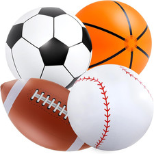 Giant Inflatable Sports Balls Large Inflatable Beach Ball Baseballs Soccer Rainb