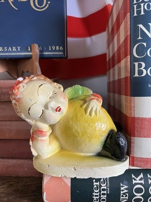 Vintage 1942   Carlton Ware   PEEDEE   Fruit Kids   ''Lee Lemon''   Chalkware 