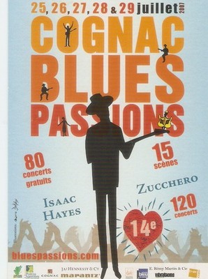 COGNAC BLUES PASSIONS Postkarte nicht Festival 2007 / Zeichnung Mario DOLPHY