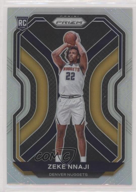 2020-21 Panini Prizm Silver Prizm Zeke Nnaji #266 Rookie RC 0d9o