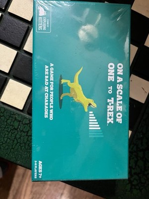 On A Scale Of One To T-Rex Game For People Who Are Bad At Charades New Sealed