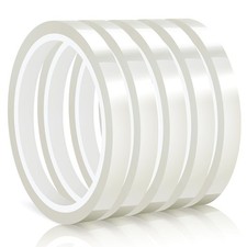 5 Rolls Heat Tape Sublimation, 10mm x 30m Heat Resistant Tape Thermal Heatproof