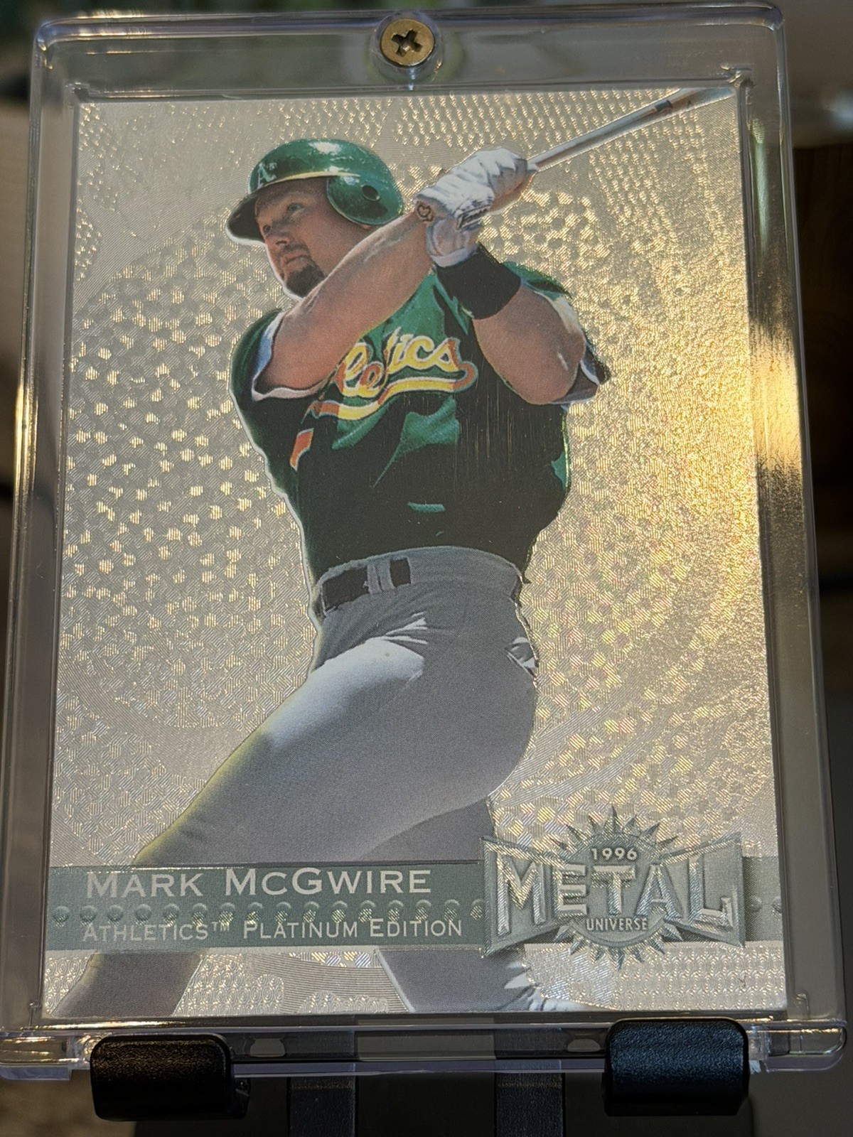 1996 Fleer Metal Universe PLATINUM #101 Mark McGwire RARE ETCHED FOIL PARALLEL