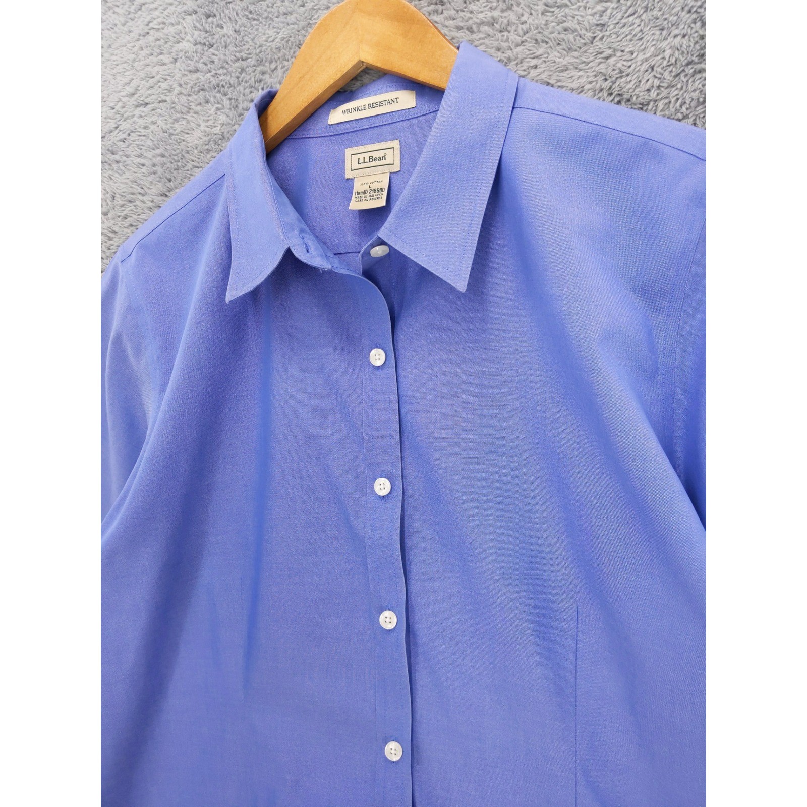 LL Bean Wrinkle Resistant Button Down Oxford Shir… - image 2
