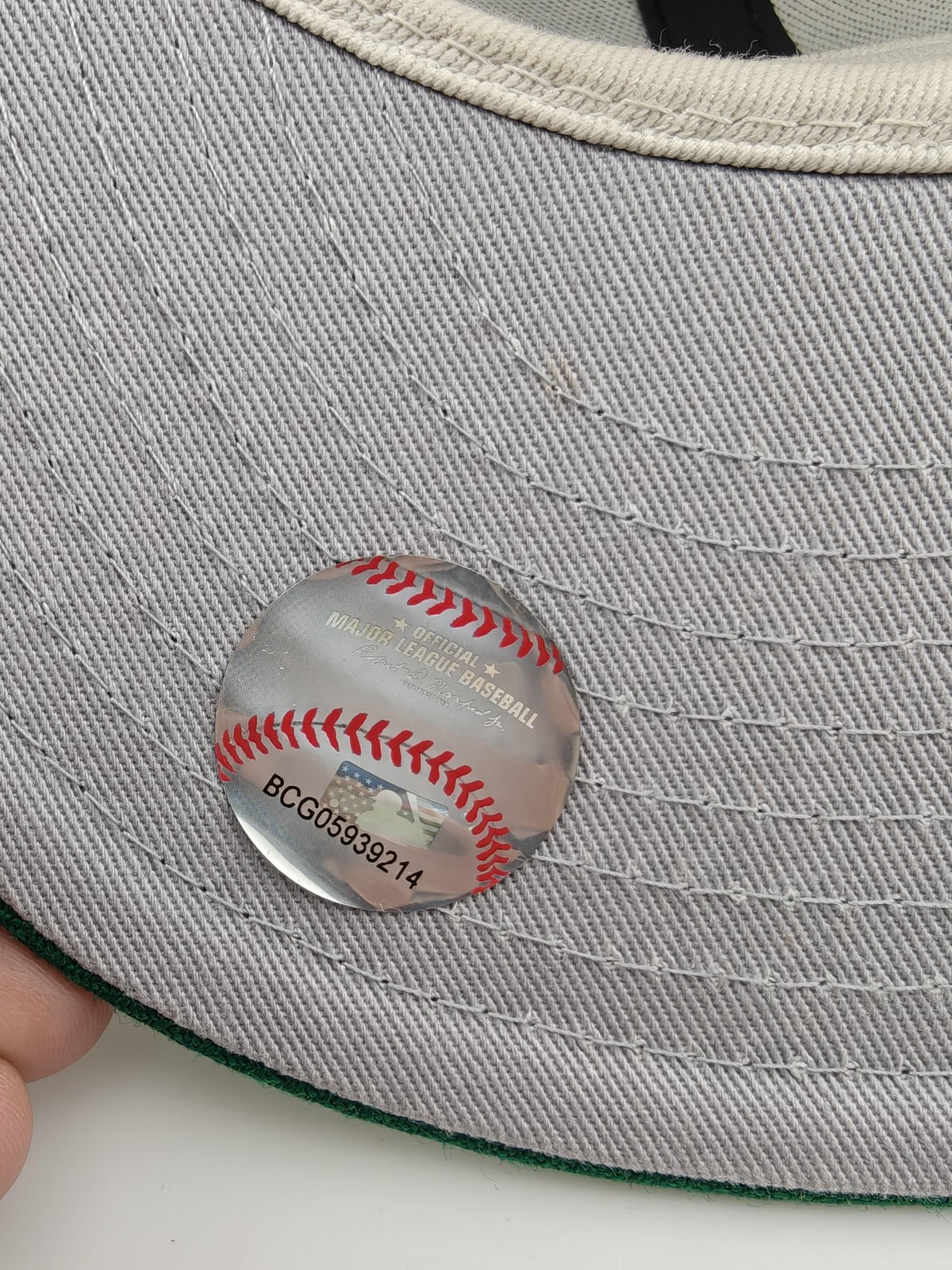 New Era x Essentials Fear of God 59FIFTY MLB Hat Cap Fitted Mens 7 1/4 Green New thumbnail 8