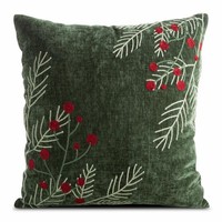 Dekokissenbezug Weihnachtskissenbezug Weihnachten Tannenzweigen GrüN 45X45 Cm