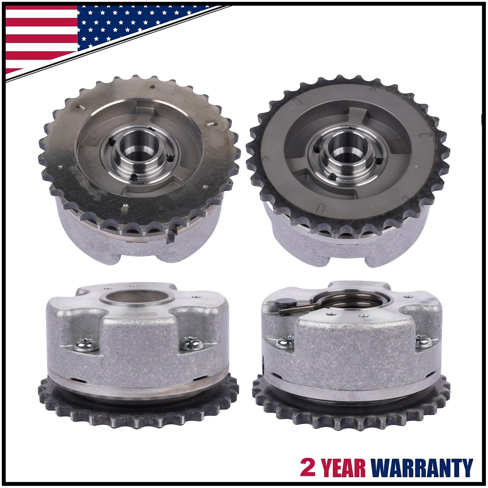 4pcs Camshaft Adjusters For Audi A4 Q5 A6 3.2 FSI R8 06e109083m 06e109084m--PG