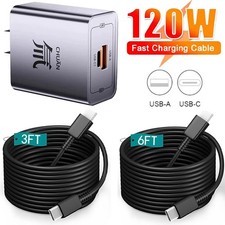 120W Super Fast Wall Charger Type C For Samsung Galaxy S25 Ultra S24 Z Fold7 6 5