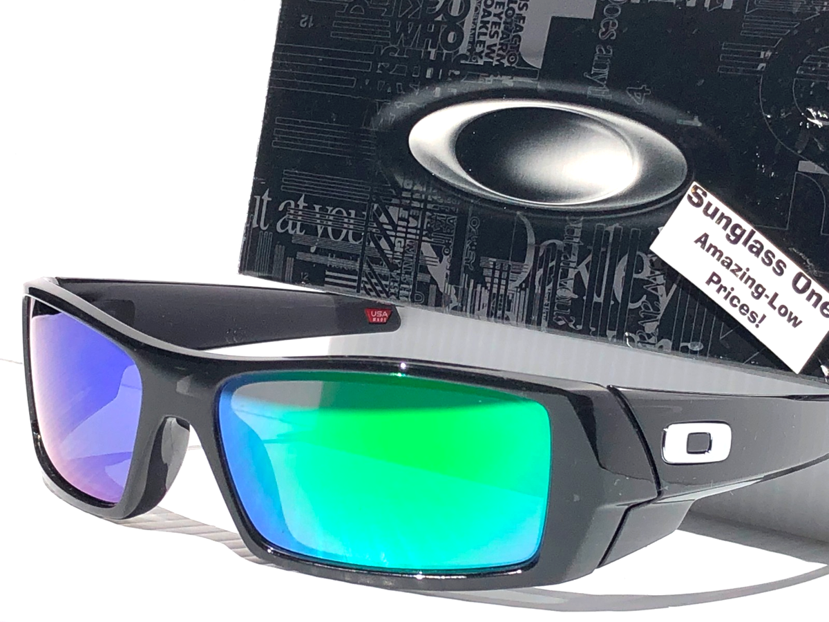 NEW Oakley GASCAN Black Ink POLARIZED Galaxy Jade Mirror Lens