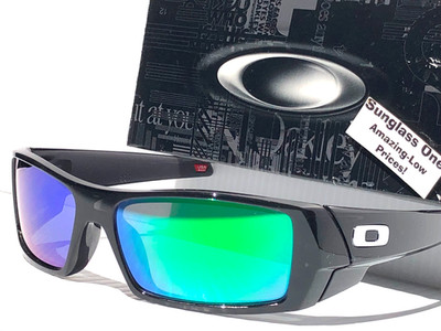 NEW Oakley GASCAN Black Ink POLARIZED Galaxy Jade Mirror Lens