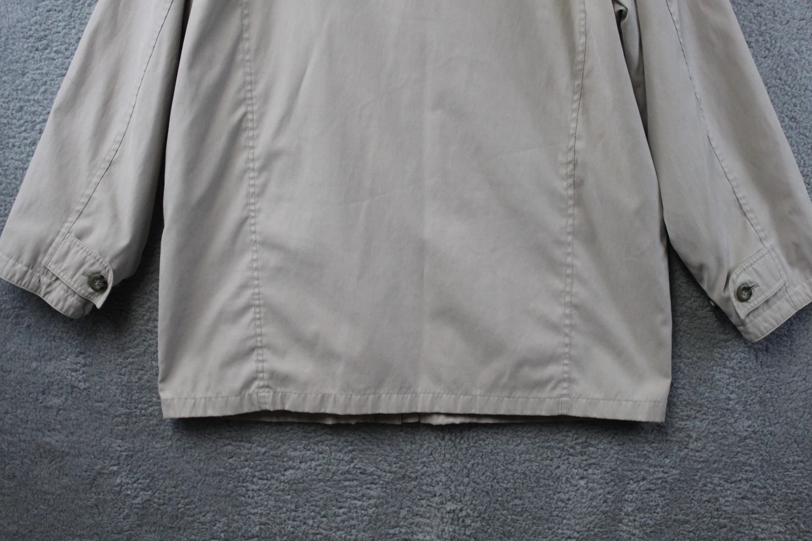 Vintage Norm Thompson Field Jacket Long Sleeve Beige Size XL Read Description image 17