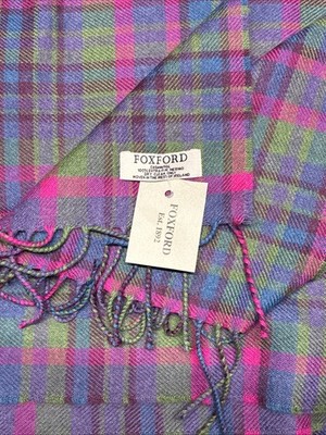 NEW Foxford Cashwool 100% Extra Fine Merino Scarf Woven In Ireland 12x68''