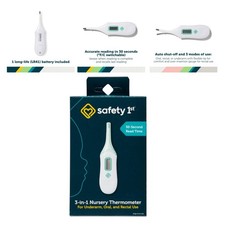3-in-1 Nursery Thermometer - High Accuracy Baby Thermometer with Flexible Tip