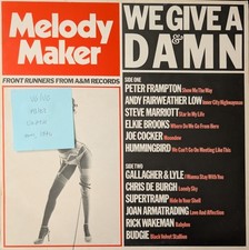 Melody Maker We Give A Damn Vinyl Record LP VG/VG AMLX 3804 1974