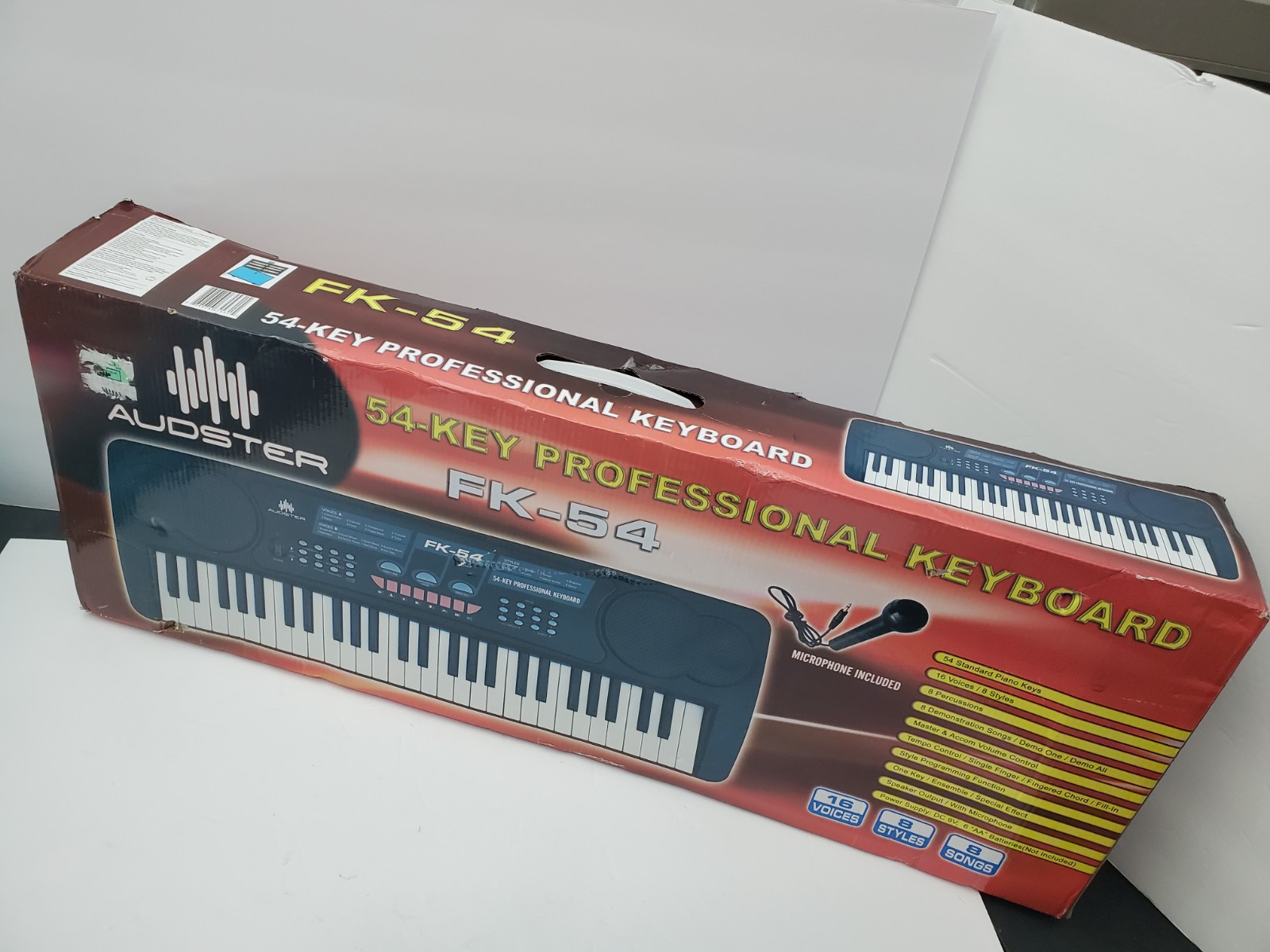 Audster FK-54 54-Key Professional Digital Keyboard w/ Microphone