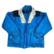 Giacca sci blu vintage Thinsulate retrò anni 90 colorblock uomo media 38