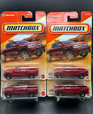 Matchbox RAM 2025 Ram 1500 REV Red Diecast Pickup Truck 27/125 LOT OF 4       