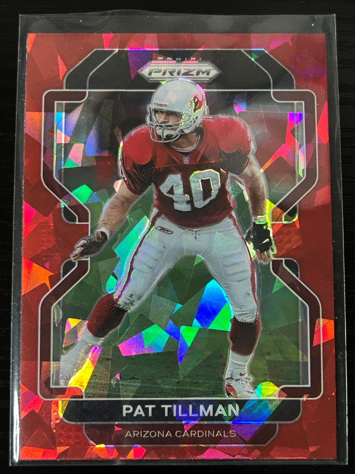 2021 Panini Prizm Pat Tillman #83 Red Ice Prizm