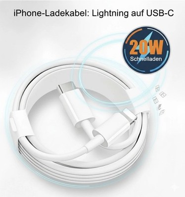 Apple iPhone USB C auf Lightning Kabel - Weiß, 1m (MX0K2ZM/A)