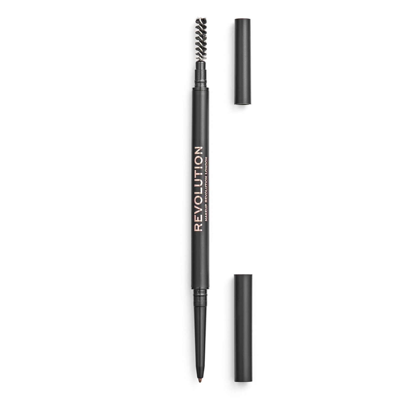 Revolution Precise DoubleEnded Brow Pencil with Spoolie, Brown, UltraFine - Image 2