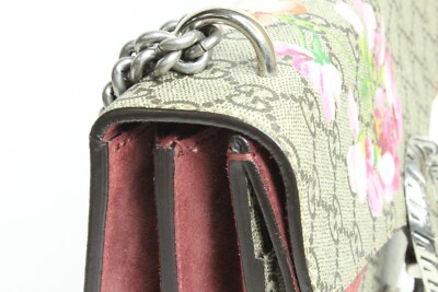 Gucci Dionysus Small Blooms GG Supreme Canvas Chain Shoulder Bag