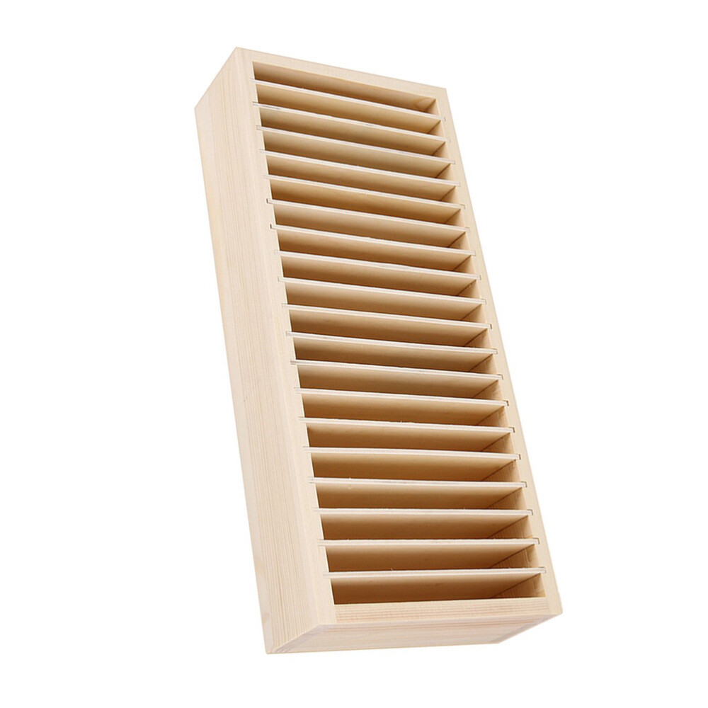 Wooden Hair Clip Organizer Box Headdress Storage Holder 32x14x6cm eBay