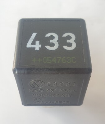 Audi VW Main Current Black Relay NUMBER 433  - 170- 3D0951253A - 5 Pin 12V