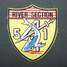 US Navy Vietnam River Section 451 Embroidered Patch - REPRO