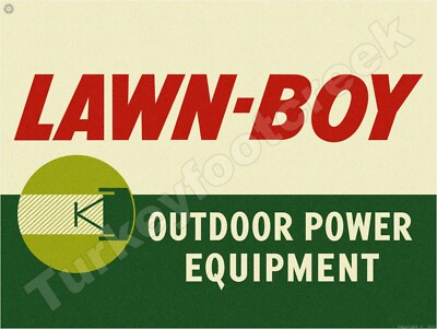 #ad Lawn Boy Outdoor Power Equipment 9quot; x 12quot; Metal Sign $17.99