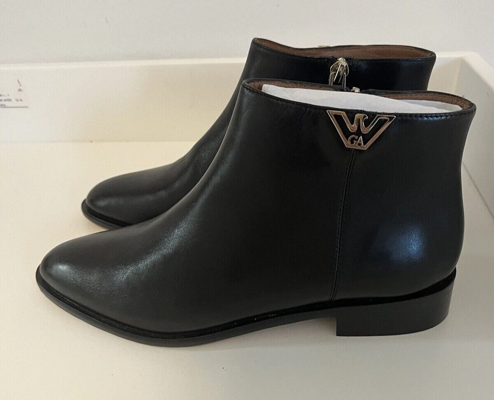 Auténticos botines negros para mujer EMPORIO ARMANI, talla 6 EE. UU. / 36 UE, nuevos Foto 3 de 4