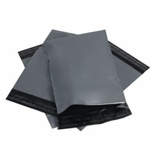 10 gro&szlig;e HOCHWERTIGE POLYETHYLEN! 10 x 14" Porto Poly Post grau Versandtaschen PP!