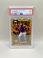 2024 Topps Gilded Collection - CJ Abrams #87 Gold Mini-Diamond /50 MINT PSA 9