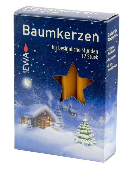 Baumkerzen Natur '15X125Mm' 'Bk 12/250' Christbaumkerzen Weihnachtsbaumkerzen-image