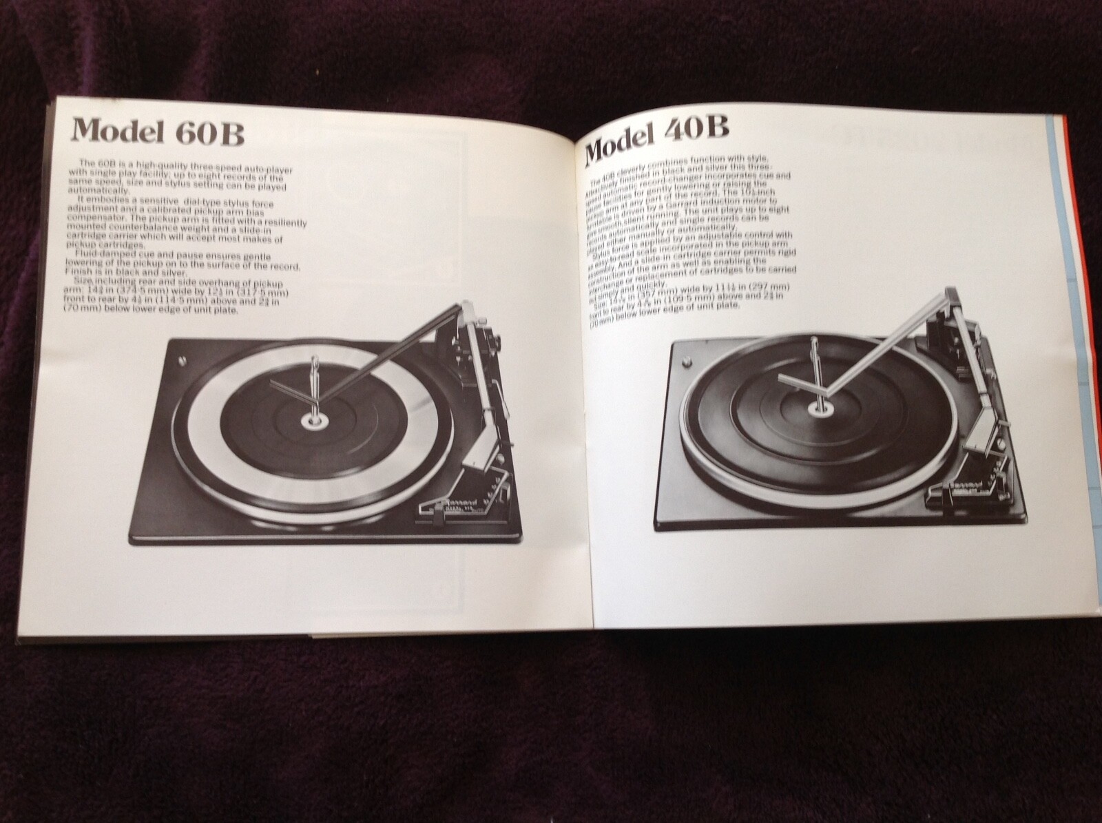 Garrard Turntable Catalogue eBay