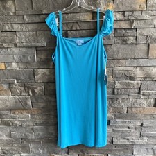 Cece Knit Sheath Dress Blue Size XL Adjustable Straps NWT