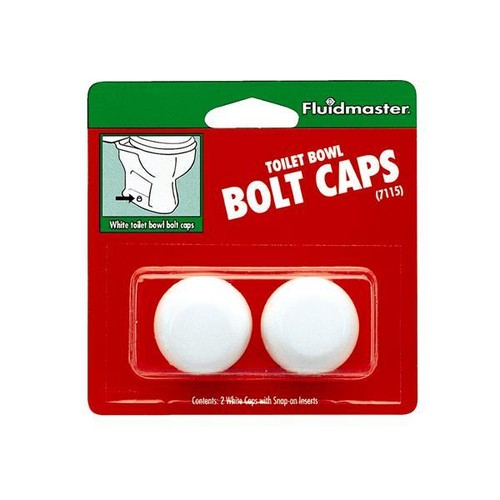10Fluidmaster White Plastic Snap On Toilet Stool Bowl Bolt Cover Caps