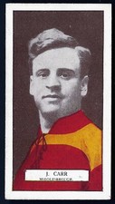 PATTREIOUEX (OTHER) - FOOTBALLERS SERIES (BROWN) - #69 J CARR, MIDDLESBROUGH