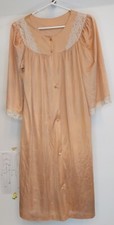 Vtg Sans Souci Nightgown W/Robe Sz Med  Lrg