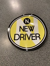 6" Diameter Car Bumper Magnet New Driver Sign