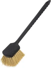 36505L00 Plastic Utility Brush 20 Inch Long Handle Scrub Brush Kitchen Black