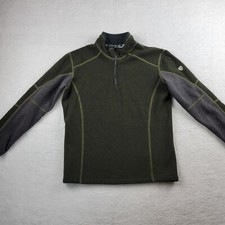 Kuhl Kashmira 1/4 Zip Pullover Green Boys Large 14-16 