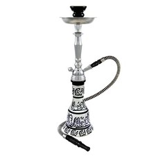 Juego de cachimba negra de 20" - Hieros de Premium Hookah Shisha 1 manguera