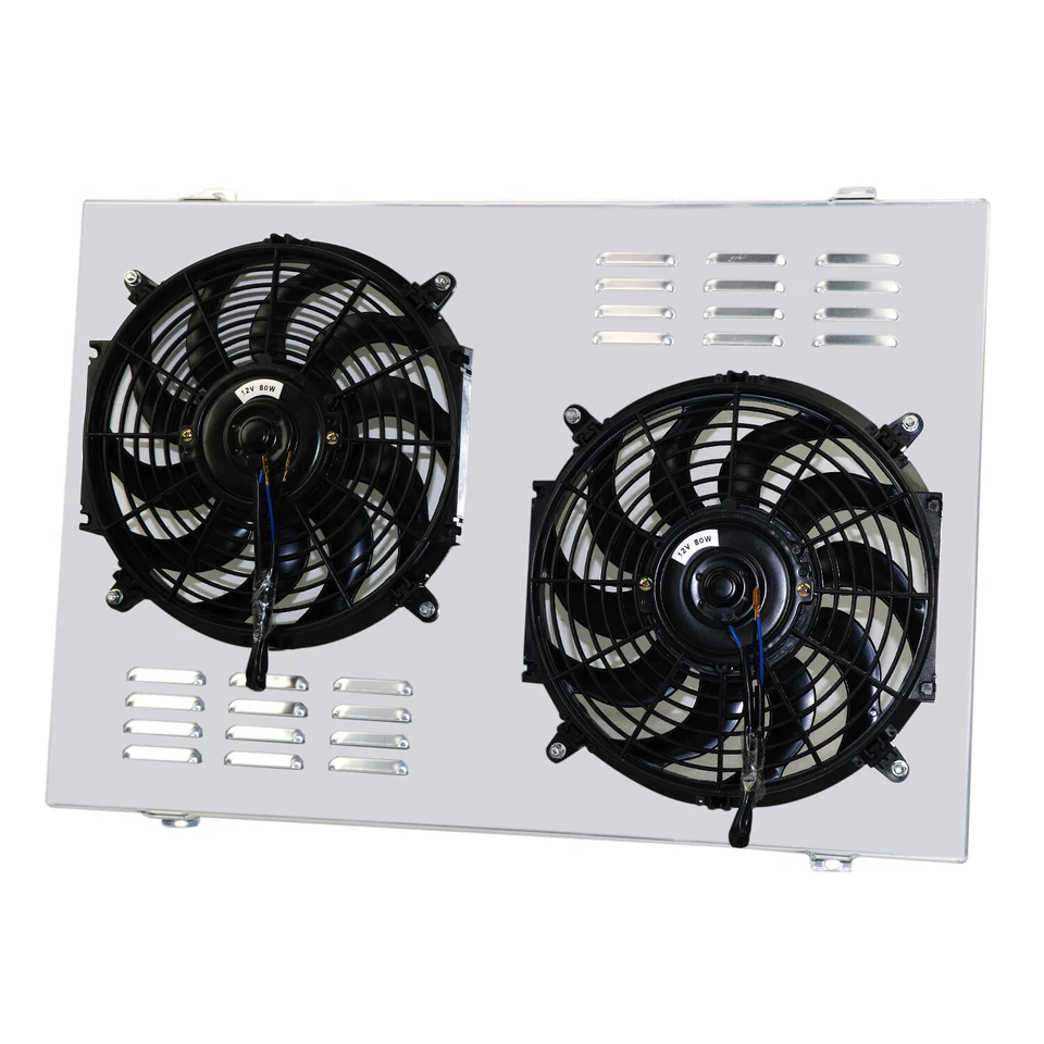 Aluminum Radiator Shroud+Fan+Relay For 1979-88 87 Chevrolet Monte Carlo 4.4 5.0L - Imagem 2 de 4