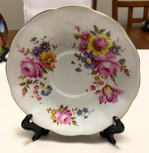 Juego de té floral vintage Royal Albert England platillo de repuesto solo porcelana de hueso - Imagen 2 de 4