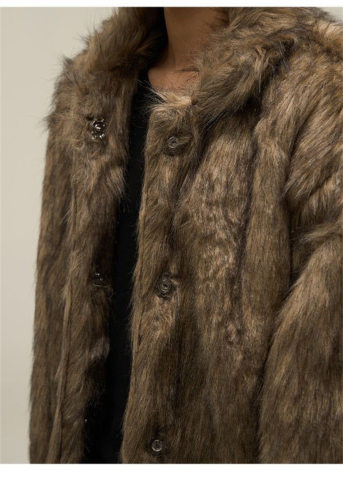 Mens Fur Coat Premium Real Fur Outerwear For Men Warm Winter Luxury Look And Comfort main image 1