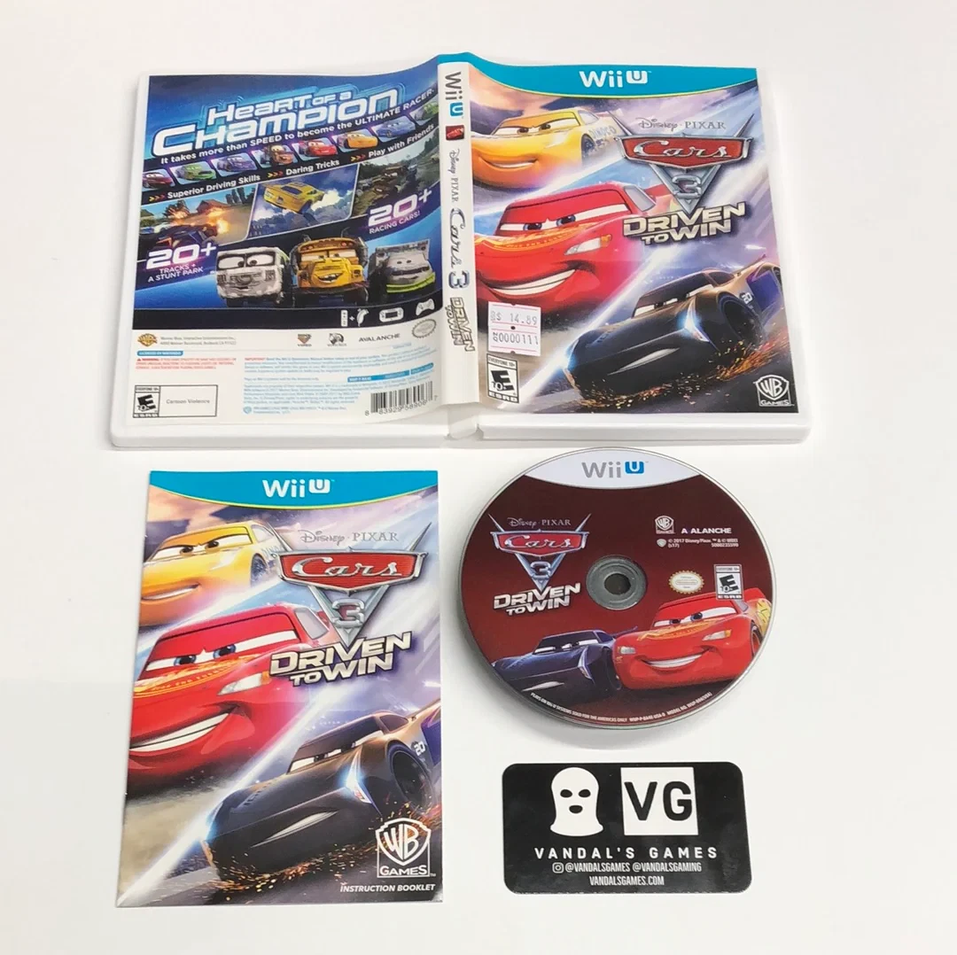 Wii eBay | to Cars 883929589067 - #111 3 Nintendo U Wii U Win Driven Complete