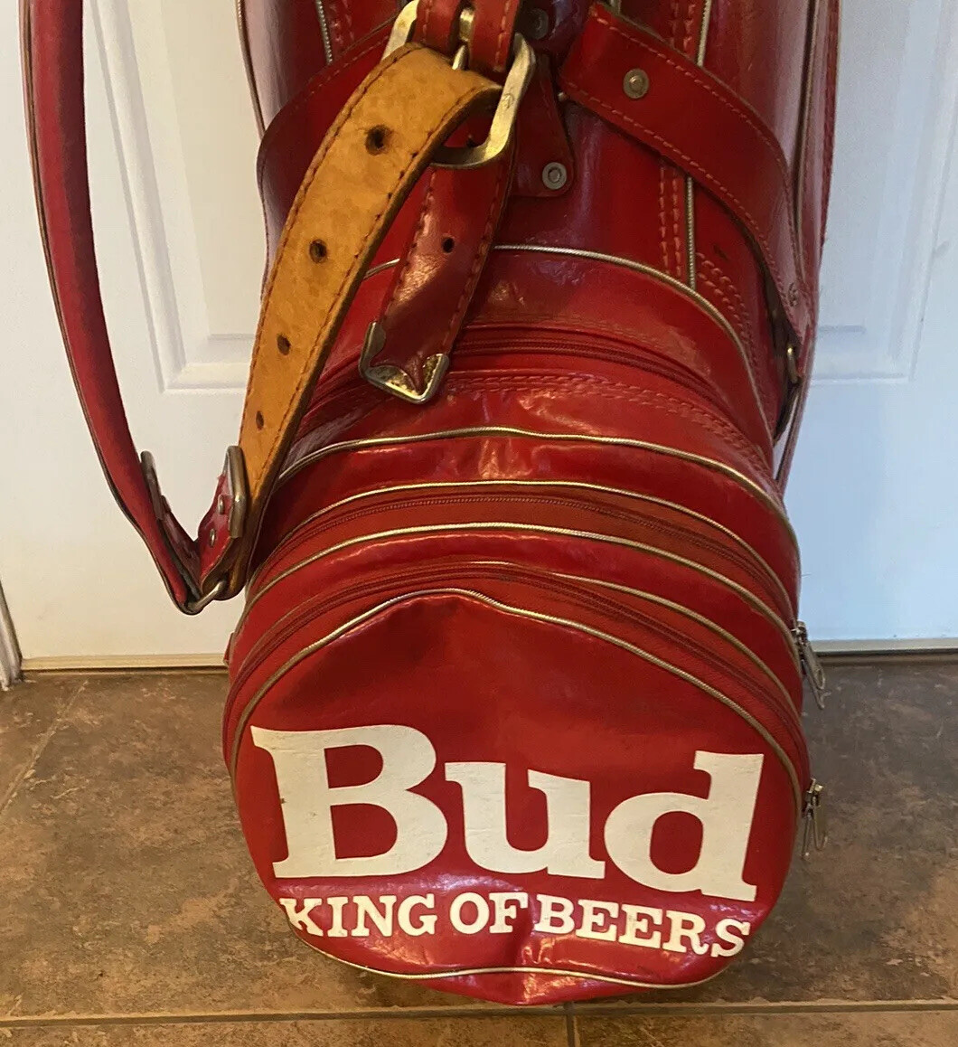 Budweiser Beer RARE Vintage Vinyl Plastic 6 Way Cart Staff