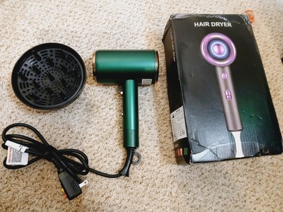Psyder (G2) Professional Hair Dryer - Green/Gold.  Open box.  NEW/Unused